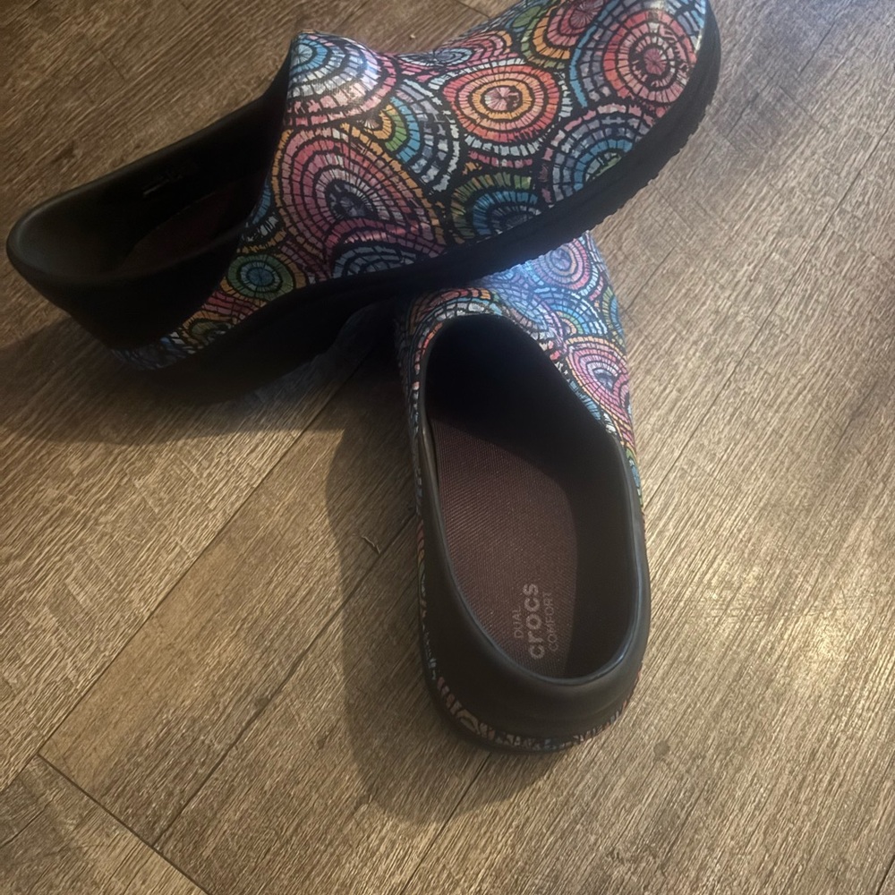 Colorful Patterned Women's Croc Clogs